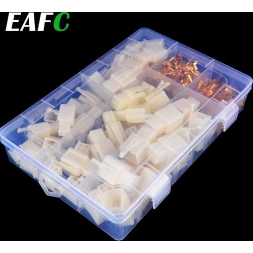 380Pcs/Box Car Electrical 2.8 to 2/3/4/6 Way Pin Wire Connector Terminal Kit Mayitr Male Female Cable Wiring Terminals Auto