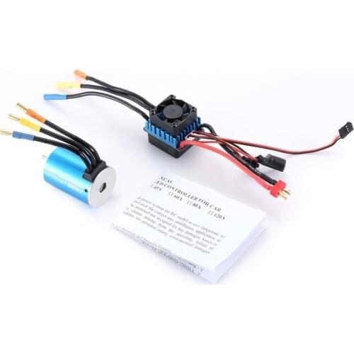 SURPASS HOBBY 3650 3900KV Sensorless Brushless Motor With 60A Brushless ESC Electric Speed Controller For 1/10 Scale RC Car