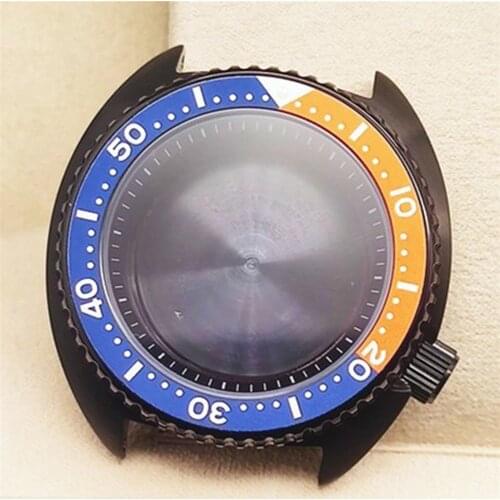 Green Luminous Circle Watch Case For NH35 Mechanical Watch Diving Watch Case Spare Parts For NH35 Mechanical Watch