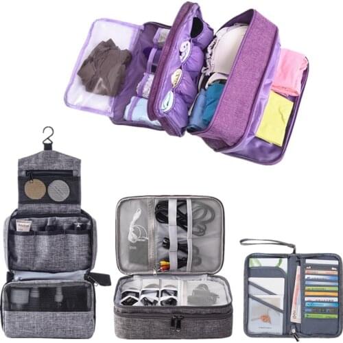 Travel Accessory Digital Bag Electronic Organizer Package Cosmetic Underwear Makeup Cases Bag Storage Pouch Passport Cover Bags