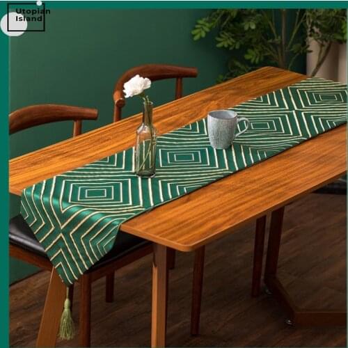 Rustic Decor Runner Table Track On The Table Modern Table Runner Set Luxury Table Decoration Green Table Runners Wedding