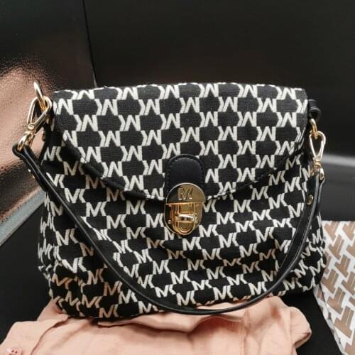 Elegant High Quality Canvas Crossbody For Women Luxury New Trendy Textured Tote Bag Fashion Shoulder Bag