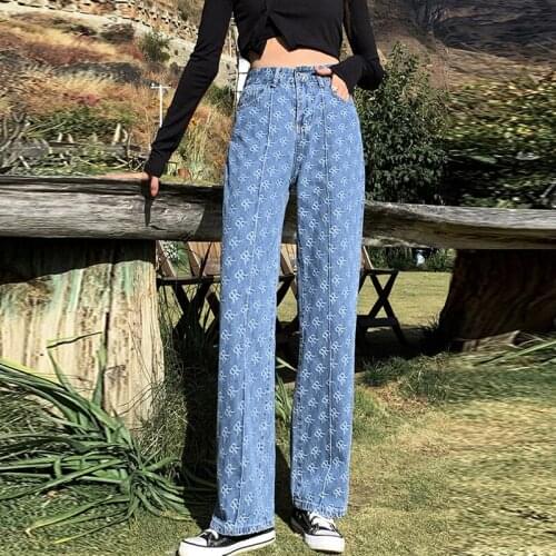 Женские прямые джинсы HKCP China At AliExpress