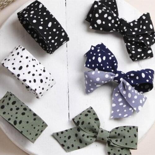 Kewgarden 1" 1.5" 25 38mm Dot Ribbon Handmade Sewing Crafts DIY Hair Bow Tie Make Fabric Accessories 10 Yards