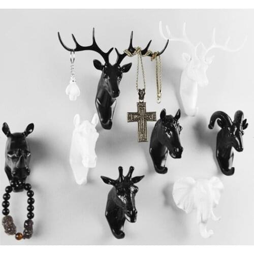 Hook Keys Holder American Hanging Hook Multifunction Wall Home Wall Hook Holder Wall Home Hook Decorative Hook Animal Hooks