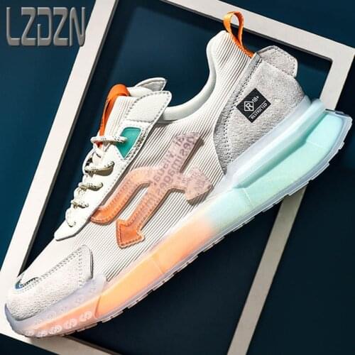 Summer Wild Jelly Forrest Transparent Bottom Mens Shoes Sports Air Cushion Rebound Shock Absorption Thick Bottom Running Net