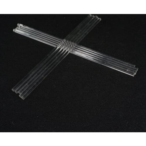 LOT10 6x300mm Lab Glass Stirring Rods Borosilicate High Resistant Stirrer