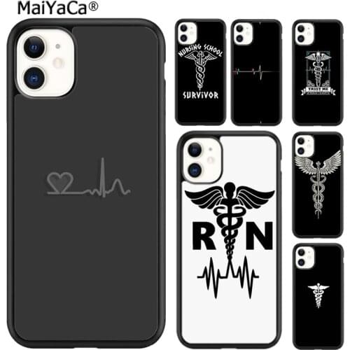 MaiYaCa Cute Doctor Nurse Medical Medicine Health Phone Case For iPhone SE 6s 7 8 plus X XR XS 11 12 pro max Galaxy S9 S10 shell