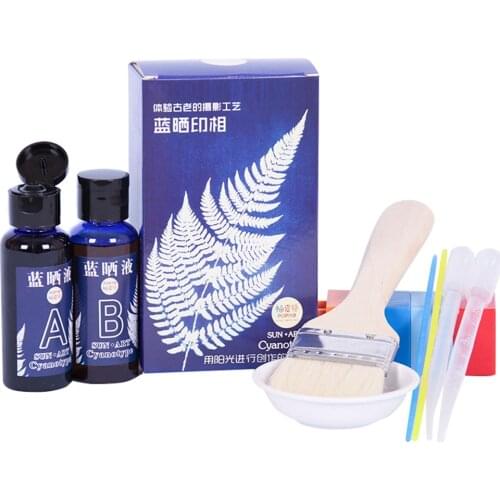 Cyanotype Set Potassium Ferricyanide Cyanotype Printing DIY Tool Kit For Reproducing Photographs Graffiti Child Creat Best Price