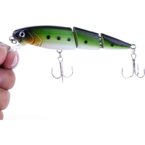 New Arrival 1pc 10.5cm 14g Fishing Lures 3 Segment Lifelike Swimbait Plastic Hard Baits 5 Colors Available Wobblers Fishing bait