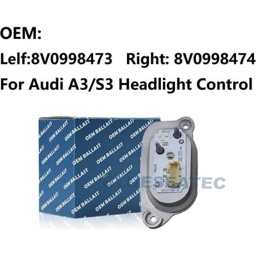 NEW OEM For Audi A3/S3 XENON LED Module Ballast Headlight Control Left 8V0998473 Right 8V0998474