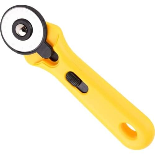 Imzay 45mm Professional Rotary Cutter Handheld Portable Comfort Rotary Roller Cutter For Sewing Patchworking And Leather Cutting