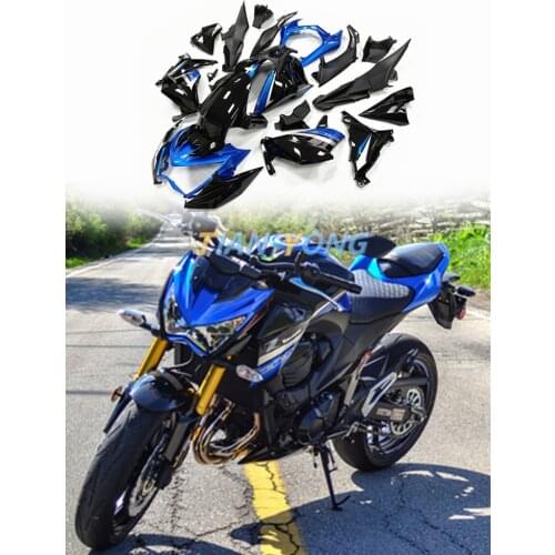 For Kawasaki Z800 2015 Fairing 2016 Motorcycle Full Fairing Kit Bodywork Cowling Blue Bodywork Z800 2013-2016 Black Fairing