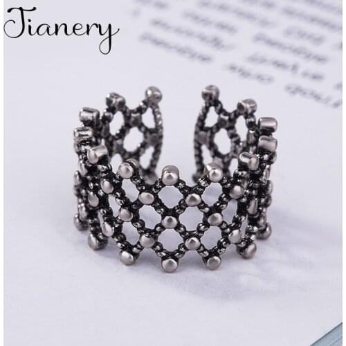 Charming Original Design Bohemian Hollow Rings For Women Fashion Open Finger Rings Female Boho Jewelry 2021