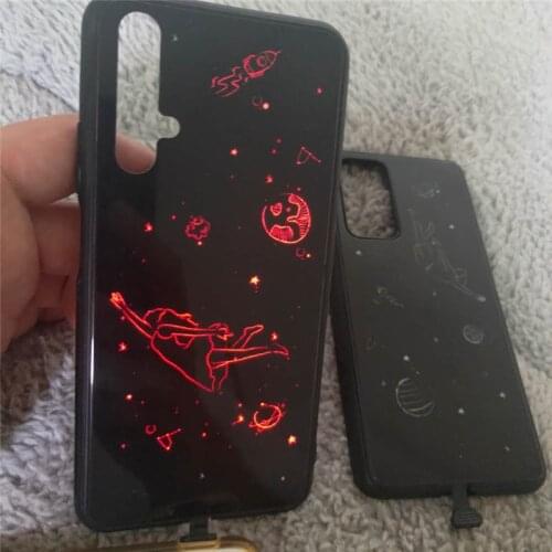 OEM Customized Gift Incoming Call Flash Phone Case For Samsung Galaxy Note 8 Note 9 Note 10 Pro Note 20 Ultra P40 S8 S9 Cover