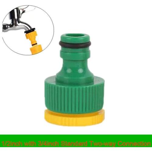HEMAN 3/4" To 1/2" Inch Garden Faucet Hose Tap Water Connector Adaptor Fitting