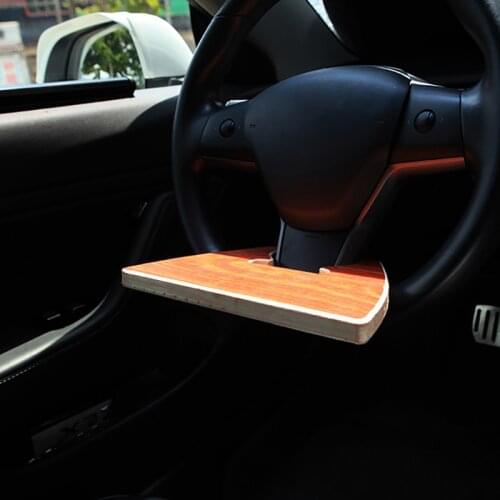 For Tesla Model 3 Y Portable Car Steering Wheel Laptop Computer Desk Food Drink Mount Stand Seat Table Car Styling