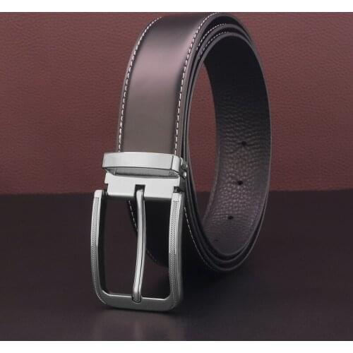 High quality pin buckle corset belt genuine leather for black men belt ceinture homme Fashion luxury famous brand Casual belts