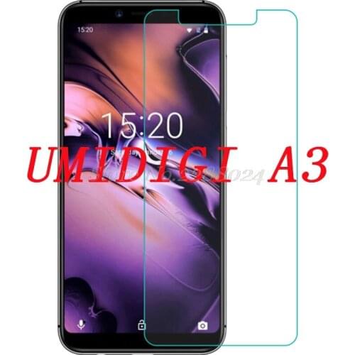 Smartphone 9H Tempered Glass for UMIDIGI A3 Explosion-proof Protective Film Screen Protector cover phone