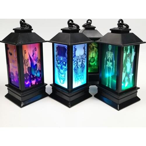 Halloween LED Lighthouse Terror Skeleton Light 4 Styles Haunted House Decor Happy 2021 Halloween Party Decor For Home Kids Favor