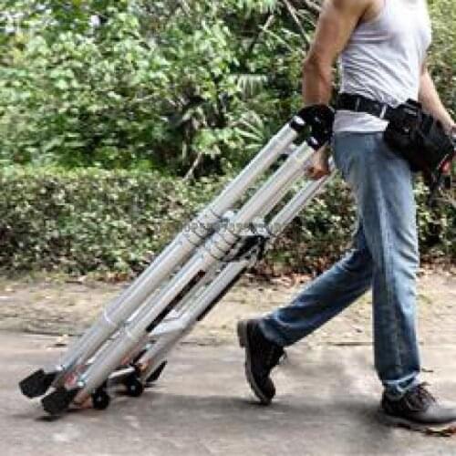 Telescopic Ladder Multifunctional Ladder Household Folding Ladder Vertical Elevator Thickened Aluminum Alloy Bamboo Se