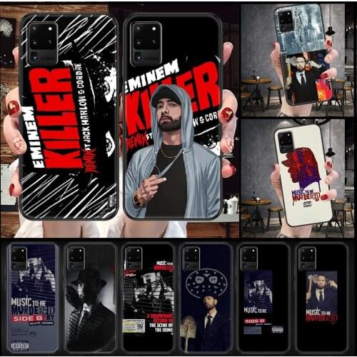 Eminem rapper EM Phone case For Samsung Galaxy Note 4 8 9 10 20 S8 S9 S10 S10E S20 Plus UITRA Ultra black fashion hoesjes luxury