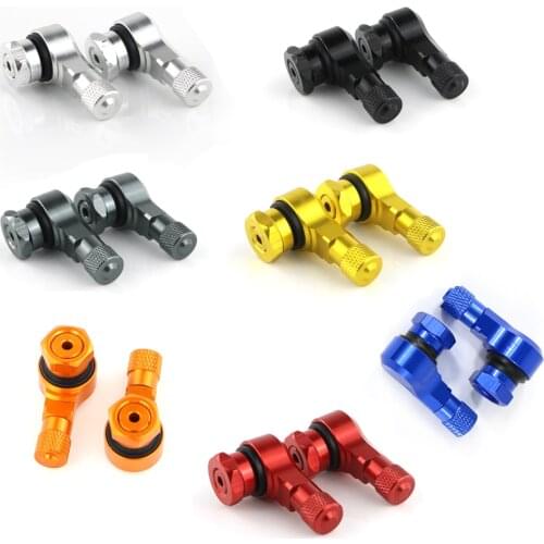 Motorcycle Front and Rear CNC Wheel Tubeless Tire Valve Stems 90 Degree 11.3mm Fit For Honda CBR250R CBR600RR CBR900RR REPSOL