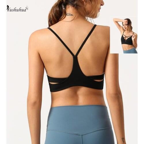 Yushuhua Fitness Yoga Bra Running Sexy Lady Sportswear Sports Top Sport Bra New Sports Wear for Women Gym Sports Bras