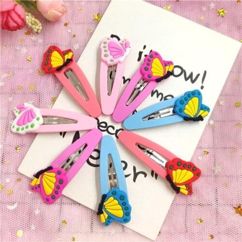 10PCS/LOT Lovely Girls Elegant Butterfly Child Hair Clips Sweet Hair Scrunchy BB Hairpins Barrettes Women Hair Accessories