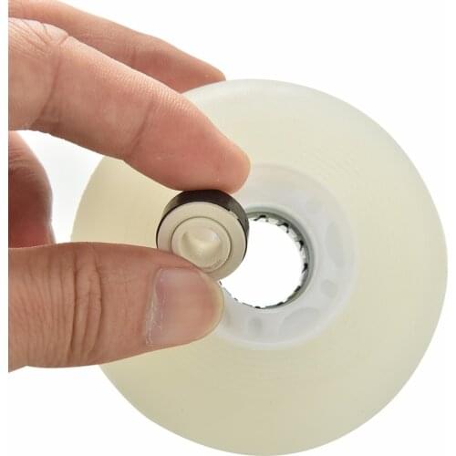 1PC Flashing Light Roller Skate Wheels Inline Sliding Flash PU Roller Skate Wheels 80mm 90A with No Bearings 5 Colors