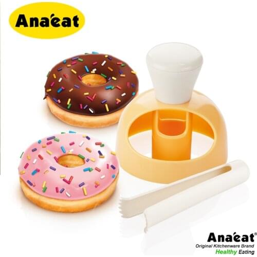ANAEAT 1pc Food Grade Premiun Plastic Donut Mold Creative DIY Donut Maker Molds Desserts Baking Supplies Kitchen Tools