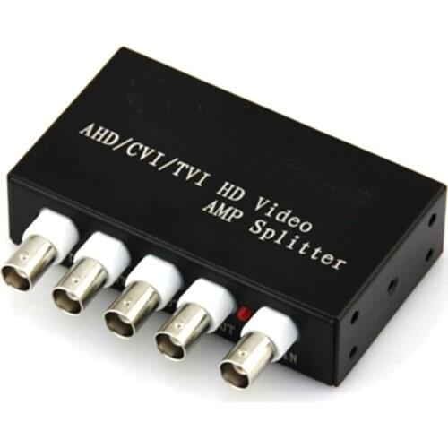 1 In 4 Out AHD TVI CVI Video Distributor Amplifier 1CH To 4CH Splitter For CCTV Security Camera System BNC 1x 4 Video Splitter