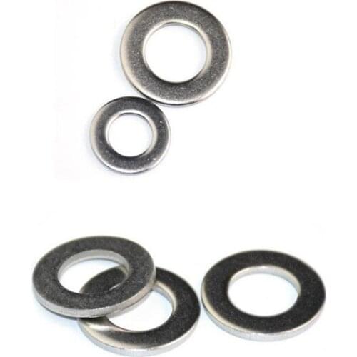 10pcs 304 stainless steel flat machine washer plain gaskets shim multiple sizes M10/12/14/16/18/20 NEW wholesale price