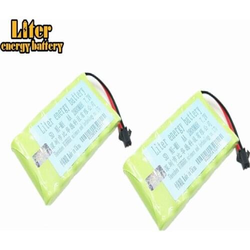 2pack 2800mah 7.2v rechargeable pack battery nimh aa nimh battery ni-mh 7.2v for Remote control electric toy tool boat