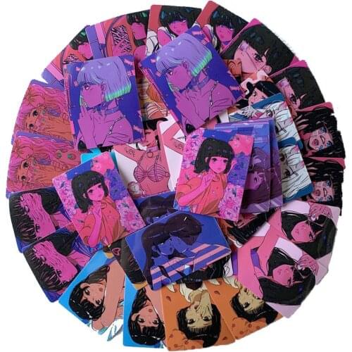 40pcs Sexy Beauty Sticker Sweetheart Beauty Dazzling Graffiti Stickers Suitcase Suitcase Guitar Stationery Cartoon Sticker