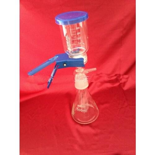 500ml Vacuum solvent filters Suction Filter Device Sand core filtration devices solvent filter filtration device