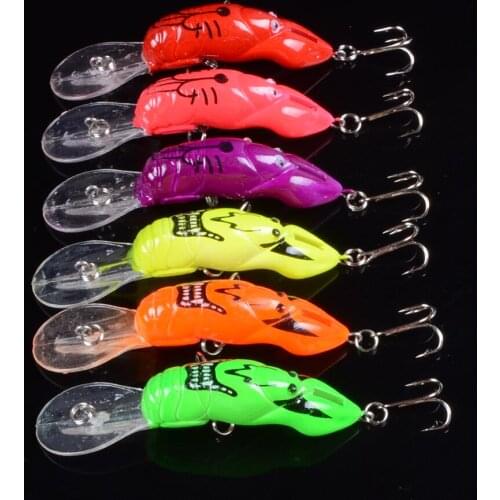 6Pcs Lifelike Minnow Fishing Bait 8.5cm 8.2g Swimbait Floating Wobblers Lure Insect Fishing Lure With 3D Eyes
