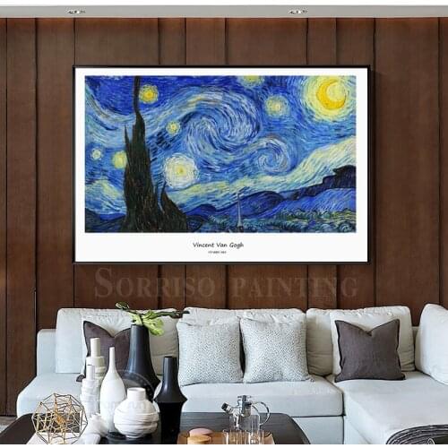 Abstract Vincent Van Gogh Canvas Painting Dining Wall Art Bedroom Posters And Prints Pictures For Living Room Home Hallway Decor