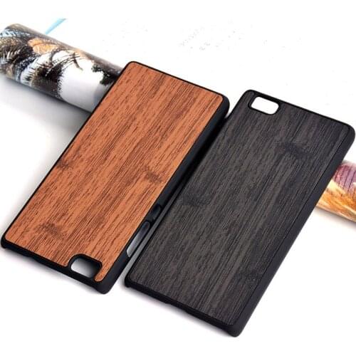 For huawei P8 lite case 5.0" wood Bamboo pattern leather skin hard plastic Vintage cover phone cases for huawei P8 lite funda