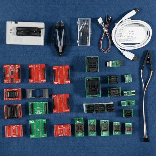 Black socket V10.80 XGecu TL866II Plus USB Programmer support 16667+IC SPI Flash NAND EEPROM MCU replace TL866A TL866CS+31 parts