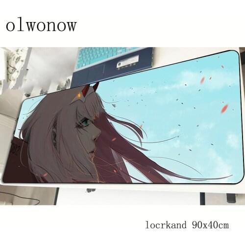Darling in the franxx mousepad 90x40cm large gaming mouse pad gamer mat cheapest game computer desk padmouse keyboard play mats