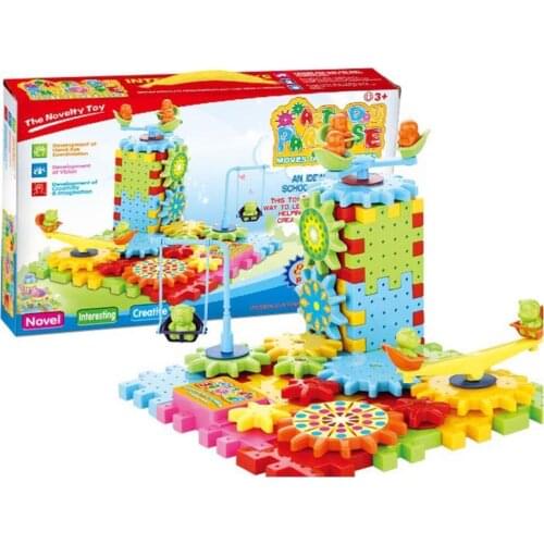 Children DIY electric amazing creative blocks toys Colorful Assembling Construction Building Blocks Children gift