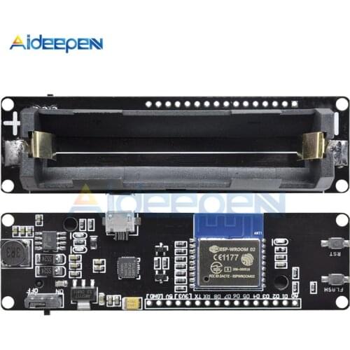 For WeMos D1 ESP-Wroom-02 Board Mini ESP8266 WiFi Module With 18650 Charging Battery Holder Development Board PWM I2C 1A