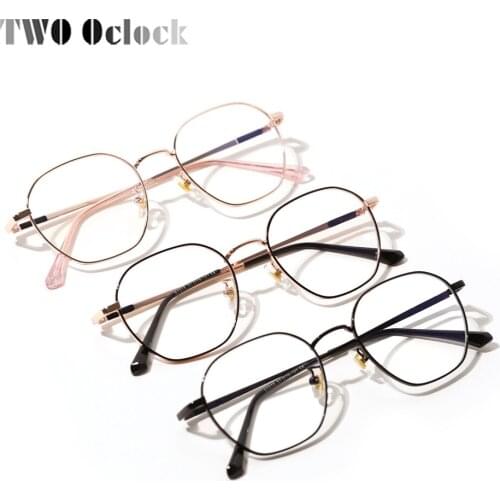 TWO Oclock Blue Light Glasses Women Computer Gaming Myopia Prescription Optical Eyeglasses Frame No Diopter oculos feminino