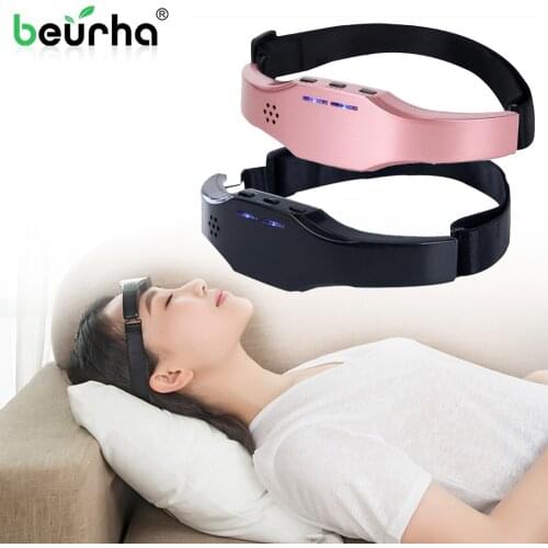 Electric Head Massager Brain Sleeping Aid Therapy Sleep Insomnia Helper Stress Relax Headache Eliminator Hypnotic Apparatus
