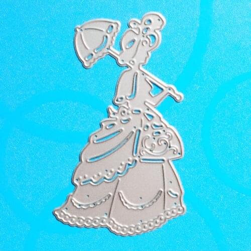 YLCD752 Girl Metal Cutting Dies For Scrapbooking Stencils DIY Album Cards Decoration Embossing Folder Die Cuts Template Tool