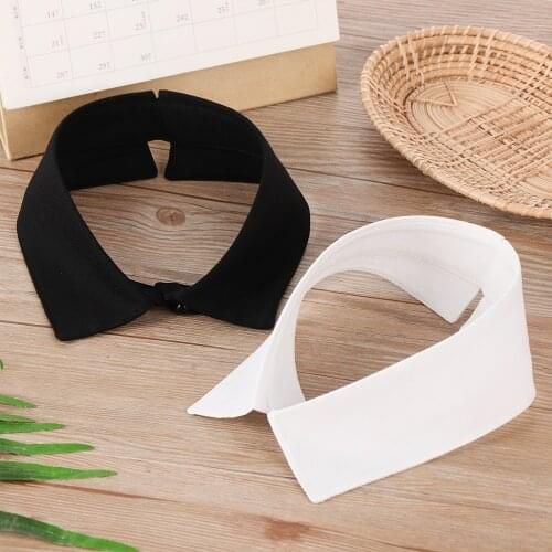 Fashion Classic Shirt Fake Collar Women Men Vintage Detachable Adjustable False Collar Fashion Black/White Clothes Accessories
