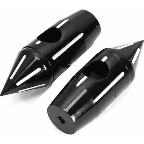 5.25" Black Spike Motorcycle 1" 25mm Handlebar Risers For Harley Yamaha V-Star 650 Yamaha V-Star 650 Suzuki Boulevard