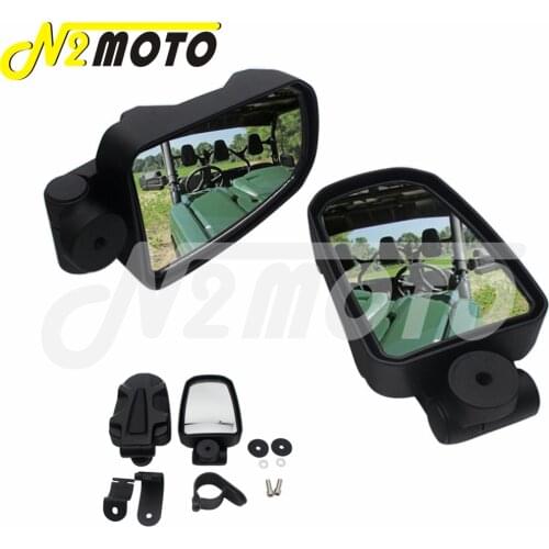 1.75"/2" Motorcycle UTV Side View Mirrors Rearview Mirrors For Yamaha Honda Polaris RZR S XP XP1000 Ranger Kawasaki Kubota RTV X