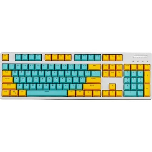 104 Keys ANSI PBT Doubleshot Backlit Keycaps Set OEM Profile for MX Mechanical Gaming Keyboard GK/Annie/poker 104/87/61